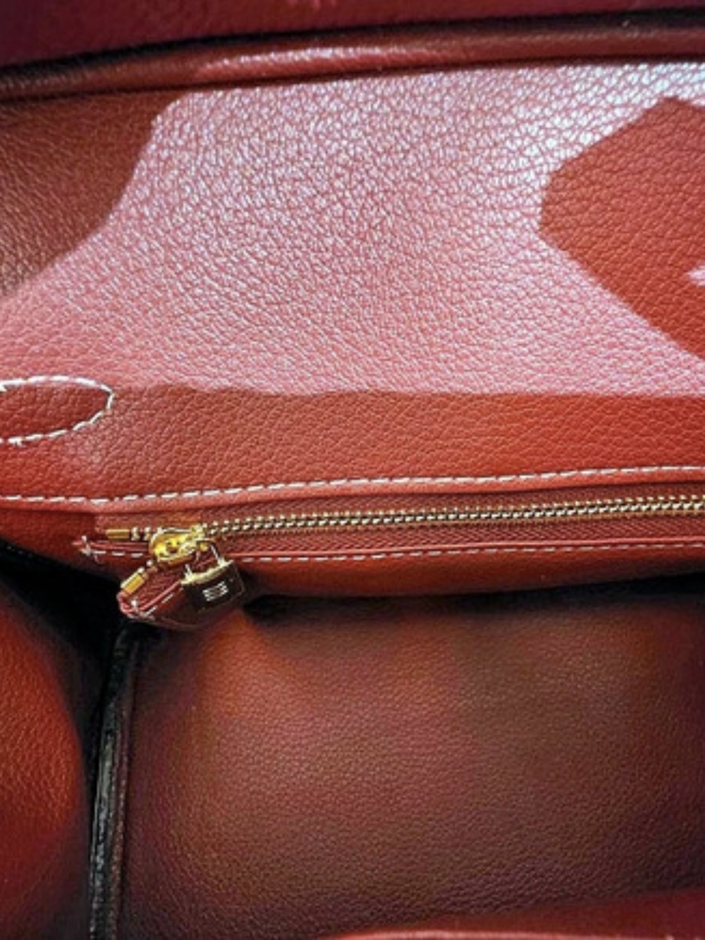 Structured Satchel in Deep raspberry. - Picture 11 of 11